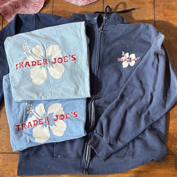 Navy and Light Blue Hoodie and T-Shirts Set - Picture 1 of 3